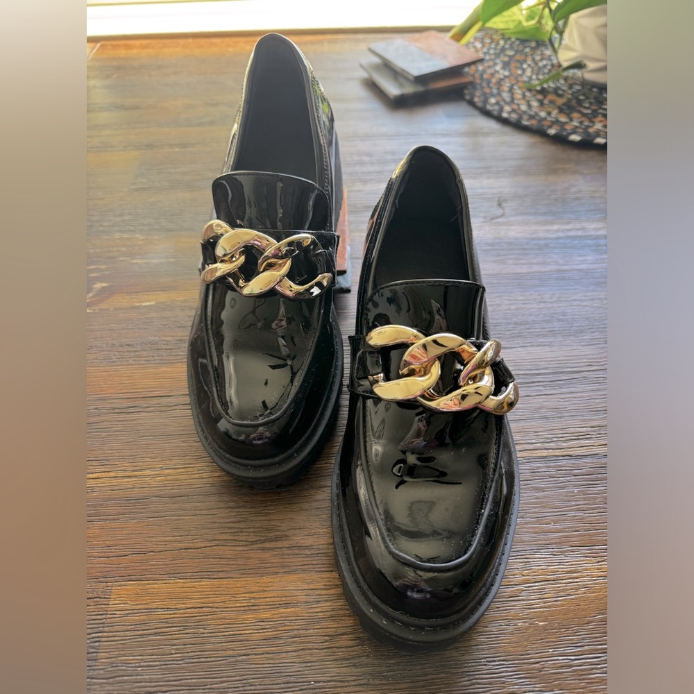 Womens Comfort Vintage Loafers Platform Chunky Mid-Heel Classic Mary Janes